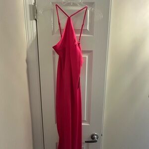 Nordstrom Vibrant Pink Backless Dress